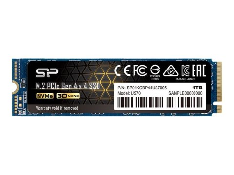 SILICON POWER US70 - SSD - 1 TB - wewnętrzny - M.2 2280 - PCIe 4.0 x4 (NVMe)