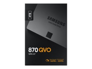 Samsung 870 QVO MZ-77Q4T0BW - SSD - zaszyfrowany - 4 TB - wewnętrzny - 2,5" - SATA 6Gb/s - bufor: 4 GB - 256 bitów AES - TCG Opa