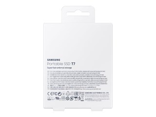 Samsung T7 MU-PC1T0H - SSD - zaszyfrowany - 1 TB - zewnętrzny (przenośne) - USB 3.2 Gen 2 (USB-C złącze) - 256 bitów AES - niebi