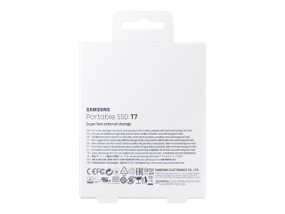 Samsung T7 MU-PC1T0T - SSD - zaszyfrowany - 1 TB - zewnętrzny (przenośne) - USB 3.2 Gen 2 (USB-C złącze) - 256 bitów AES - tytan