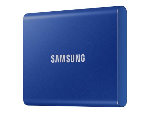 Samsung T7 MU-PC2T0H - SSD - zaszyfrowany - 2 TB - zewnętrzny (przenośne) - USB 3.2 Gen 2 (USB-C złącze) - 256 bitów AES - niebi