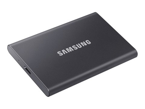 Samsung T7 MU-PC2T0T - SSD - zaszyfrowany - 2 TB - zewnętrzny (przenośne) - USB 3.2 Gen 2 (USB-C złącze) - 256 bitów AES - tytan
