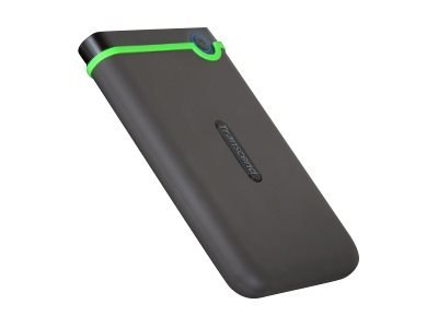 Transcend StoreJet 25M3 - Dysk twardy - 4 TB - zewnętrzny (przenośne) - 2,5" - USB 3.1 Gen 1 - AES - żelazowo-szary