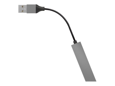 Trust Halyx Aluminium 4-Port Mini USB Hub - Koncentrator - 4 x USB 2.0 - stacjonarny