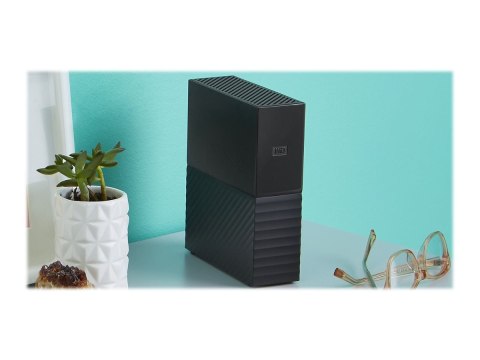 WD My Book WDBBGB0140HBK - Dysk twardy - zaszyfrowany - 14 TB - zewnętrzny (komputer stacjonarny) - USB 3.0 - 256 bitów AES - cz