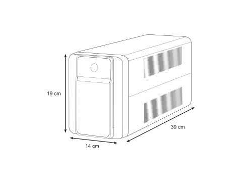 APC Back-UPS BX Series BX1200MI-FR - UPS - AC 230 V - 650 wat - 1200 VA - 9 Ah - USB - złącza wyjściowe: 4 - czarny