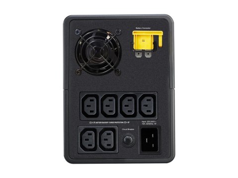 APC Easy UPS BVX Series BVX2200LI - UPS - AC 220-240 V - 1200 wat - 2200 VA - 9 Ah - złącza wyjściowe: 6 - czarny