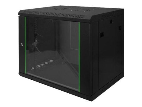 DIGITUS Dynamic Basic DN-19 09-U-EC-SW - Stojak szafa - do montażu na ścianie - czarny, RAL 9005 - 9U - 19"