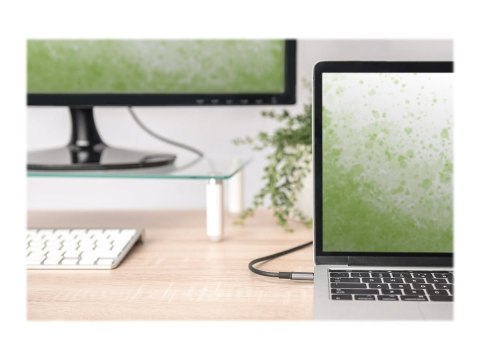 DIGITUS - Kabel przejściowy - USB-C męski do HDMI męski - 1.8 m - czarny - obsługa 4K, obsługuje kinowy format obrazu 21:9