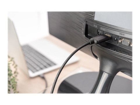 DIGITUS - Kabel przejściowy - USB-C męski do HDMI męski - 1.8 m - czarny - obsługa 4K, obsługuje kinowy format obrazu 21:9