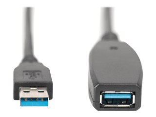 DIGITUS - Przedłużacz kabla USB - USB Typ A (M) do USB Typ A (F) - USB 3.0 - 10 m - aktywny - czarny