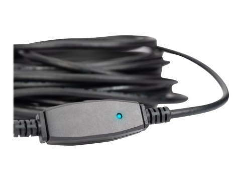 DIGITUS - Przedłużacz kabla USB - USB Typ A (M) do USB Typ A (F) - USB 3.0 - 20 m - aktywny - czarny