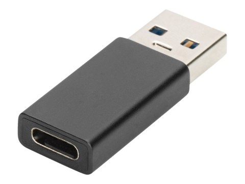 DIGITUS - Przejściówka USB - USB-C (F) do USB (M) - USB 3.0 - 3 A - czarny