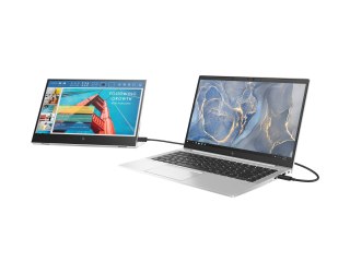 HP E14 G4 Portable - Monitor LED - 14" - przenośny - 1920 x 1080 Full HD (1080p) @ 60 Hz - IPS - 400 cd/m² - 800:1 - 5 ms - 2xUS