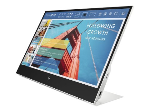 HP E14 G4 Portable - Monitor LED - 14" - przenośny - 1920 x 1080 Full HD (1080p) @ 60 Hz - IPS - 400 cd/m² - 800:1 - 5 ms - 2xUS