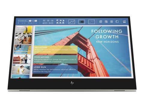 HP E14 G4 Portable - Monitor LED - 14" - przenośny - 1920 x 1080 Full HD (1080p) @ 60 Hz - IPS - 400 cd/m² - 800:1 - 5 ms - 2xUS