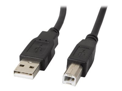 Lanberg - Kabel USB - USB (M) do USB Typ B (M) - USB 2.0 - 50 cm - czarny