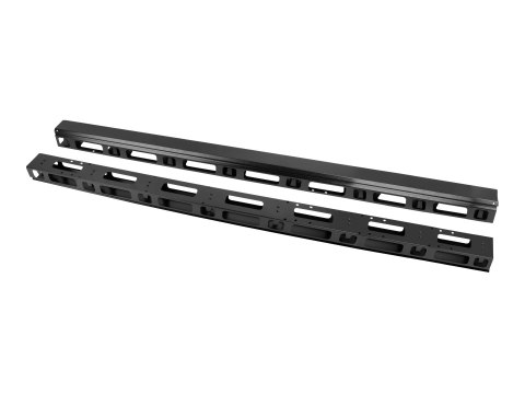 Lanberg - Panel zarządzania kablami stojaka (pion) - czarny - 37U - 19" (pakiet 2)