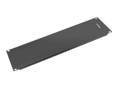 Lanberg - Panel zaślepiający do szafy rack - RAL 9004, czarny - 3U - 19"