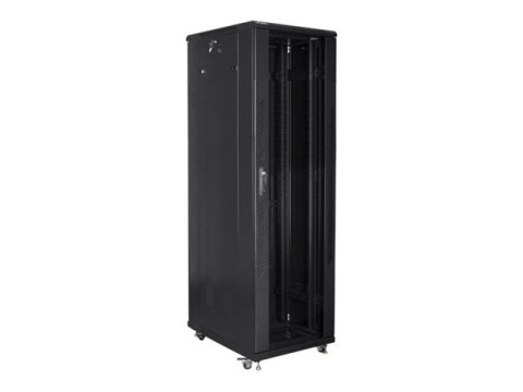 Lanberg - Stojak szafa - czarny, RAL 9004 - 42U - 19"