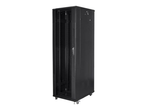 Lanberg - Stojak szafa - czarny, RAL 9004 - 42U - 19"
