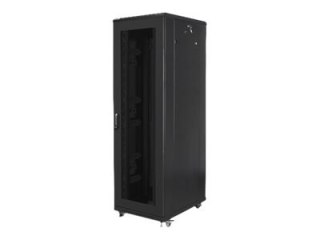 Lanberg - Stojak szafa - czarny, RAL 9004 - 42U - 19"