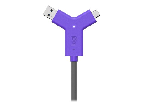 Logitech Swytch - Koncentrator - 2 x HDMI + 1 x SuperSpeed USB + 2 x USB-C - stacjonarny - dla Room Solution Huddle, Large