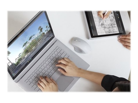 Microsoft Surface Precision Mouse - Mysz - ergonomiczna - praworęczna - optyczna - 6 przyciski - bezprzewodowa, przewodowa - USB