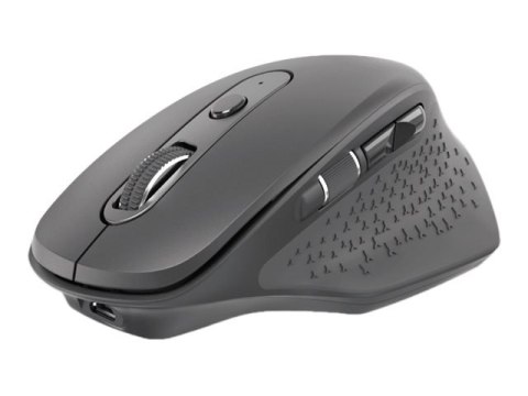 Natec Falcon - Mysz - ergonomiczna - praworęczna - optyczna - 6 przyciski - bezprzewodowa - 2.4 GHz, Bluetooth 5.0 - odbiornik b