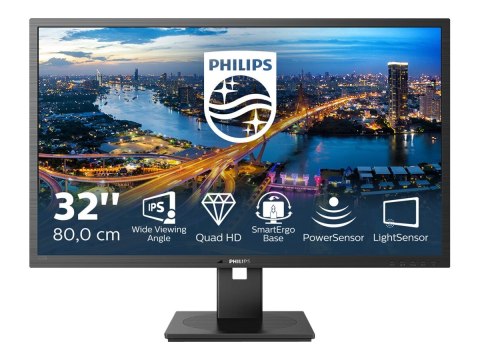 Philips B Line 325B1L - Monitor LED - 32" (31.5" widoczny) - 2560 x 1440 QHD @ 75 Hz - IPS - 250 cd/m² - 1200:1 - 4 ms - 2xHDMI,