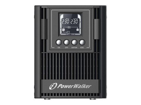 PowerWalker VFI 1000 AT FR - UPS - AC 80-300 V - 900 wat - 1000 VA - 9 Ah - RS-232, USB - złącza wyjściowe: 3