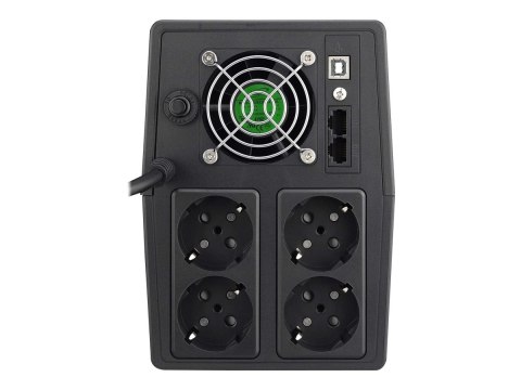 PowerWalker VI 1500 SCL - UPS - AC 162-290 V - 900 wat - 1500 VA - 9 Ah - USB - złącza wyjściowe: 4