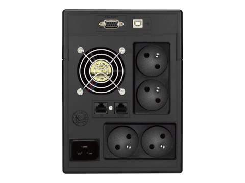 PowerWalker VI 3000 SCL FR - UPS - AC 230 V - 1800 wat - 3000 VA - 9 Ah - USB, RS-232 - złącza wyjściowe: 4