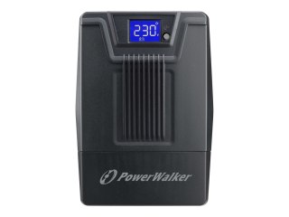 PowerWalker VI 600 SCL FR - UPS - AC 162-290 V - 360 wat - 600 VA - 7 Ah - USB - złącza wyjściowe: 2