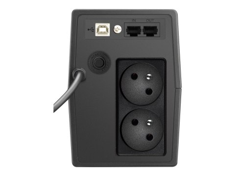 PowerWalker VI 800 SCL FR - UPS - AC 162-290 V - 480 wat - 800 VA - 9 Ah - USB - złącza wyjściowe: 2
