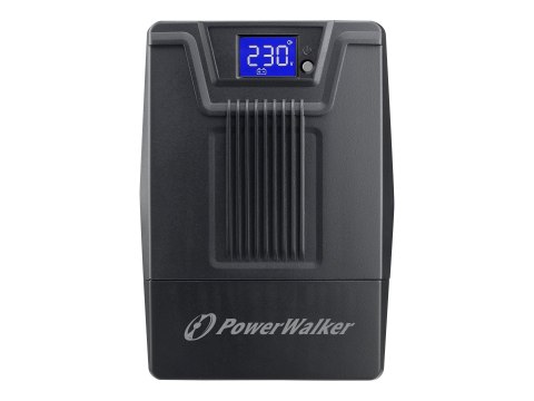 PowerWalker VI 800 SCL FR - UPS - AC 162-290 V - 480 wat - 800 VA - 9 Ah - USB - złącza wyjściowe: 2