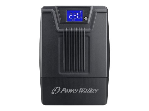 PowerWalker VI 800 SCL - UPS - AC 162-290 V - 480 wat - 800 VA - 9 Ah - USB - złącza wyjściowe: 2