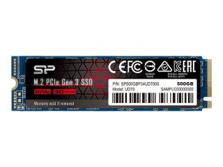 SILICON POWER UD70 - SSD - 500 GB - wewnętrzny - M.2 2280 - PCIe 3.0 x4 (NVMe) - 256 bitów AES