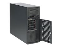 Supermicro SC733 TQ-668B - Wieża - rozszerzenie ATX - SATA/SAS - wymiana podczas pracy 668 wat - czarny - USB
