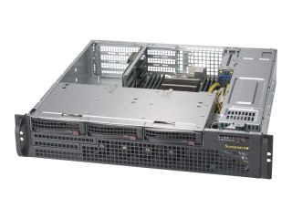 Supermicro SC825M BTQC-R802WB - Montowany w stojaku 2U - wzbogacone rozszerzone ATX - SATA/SAS - wymiana podczas pracy 800 wat -