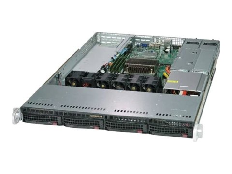 Supermicro SuperServer 5019C-WR - Serwer - montowany w stojaku 1U - pojedynczy - bez CPU - RAM 0 GB - SATA - wymiana podczas pra