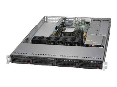 Supermicro SuperServer 5019P-WTR - Serwer - montowany w stojaku 1U - pojedynczy - bez CPU - RAM 0 GB - SATA - wymiana podczas pr