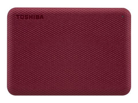 Toshiba Canvio Advance - Dysk twardy - 2 TB - zewnętrzny (przenośne) - 2,5" - USB 3.2 Gen 1 - czerwony