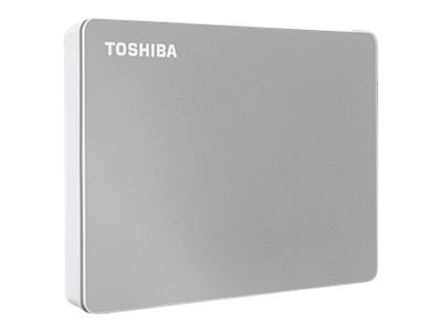 Toshiba Canvio Flex - Dysk twardy - 4 TB - zewnętrzny (przenośne) - 2,5" - USB 3.2 Gen 1 - srebrny