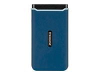 Transcend ESD370C - SSD - 1 TB - zewnętrzny (przenośne) - USB 3.2 Gen 2 (USB-C złącze) - marynarski błękit