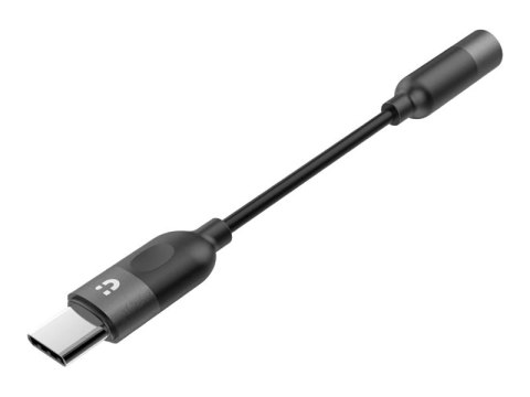 Unitek M1204A - Przejściówka z USB na złącze słuchawkowe - USB-C męski do mini jack żeński - 11 cm - czarny