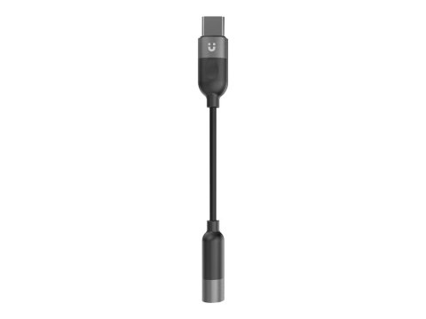 Unitek M1204A - Przejściówka z USB na złącze słuchawkowe - USB-C męski do mini jack żeński - 11 cm - czarny