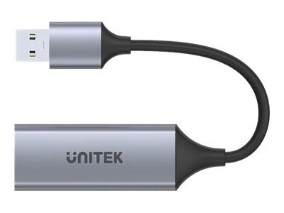 Unitek U1309A - Adapter sieciowy - USB 3.1 Gen 1 - Gigabit Ethernet x 1 - kosmiczna szarość