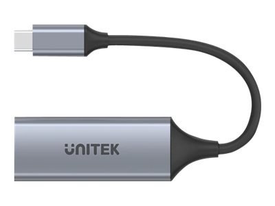 Unitek U1312A - Adapter sieciowy - USB-C 3.1 Gen 1 - Gigabit Ethernet x 1 - kosmiczna szarość