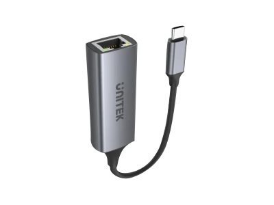 Unitek U1312A - Adapter sieciowy - USB-C 3.1 Gen 1 - Gigabit Ethernet x 1 - kosmiczna szarość